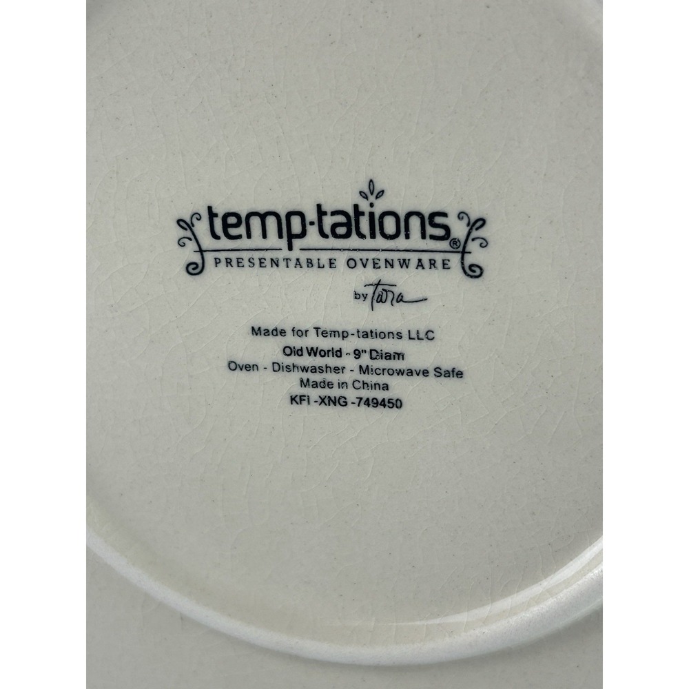 Temp-Tations By Tara Blue Old World Cup Cake And Serving Set - Picture 8 of 9